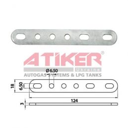 Кронштейн стальной Atiker 124x18x3,00 mm